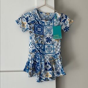 Posh Peanut Paola Twirl Bodysuit Dress
